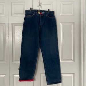 NWT Eddie Bauer flannel lined jeans
